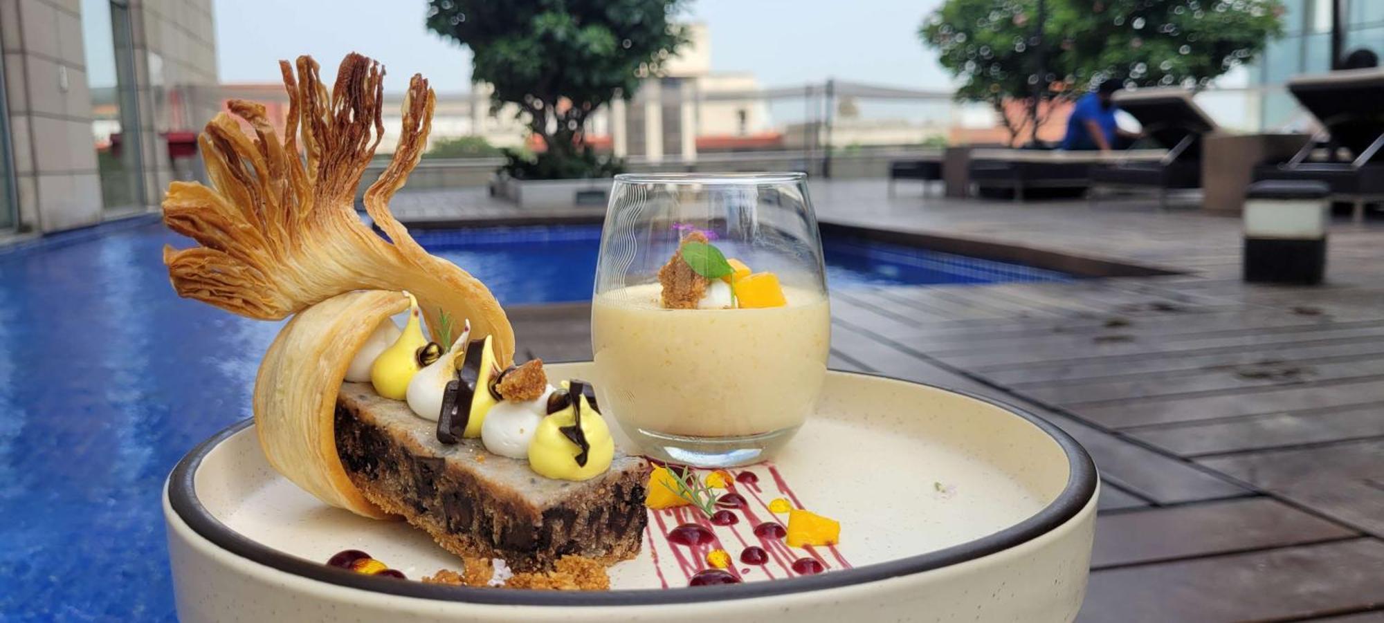 大诺伊达区丽笙酒店 外观 照片 A dessert at the restaurant